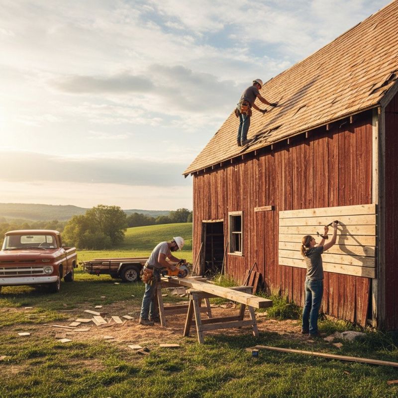 Red Barn Construction detail